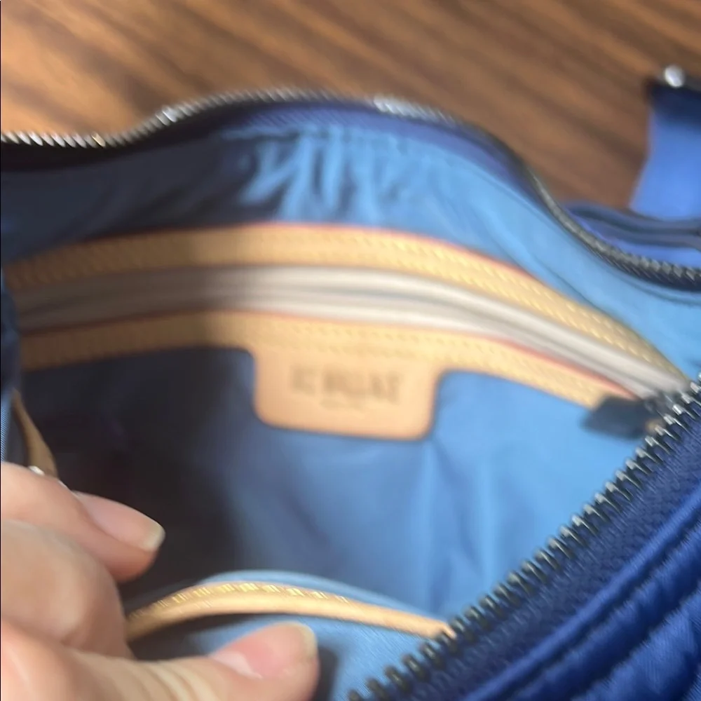 MZ Wallace Blue Quilted Shoulder Bag with Chain Strap - Picture 6 of 6